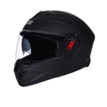 STUDDS Trooper Matt Black Fu Flip Up Helmet