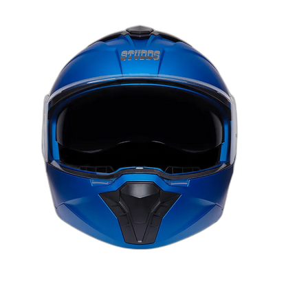 STUDDS Trooper Matt Blue Fu Flip Up Helmet