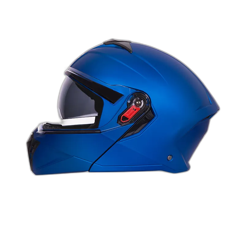 STUDDS Trooper Matt Blue Fu Flip Up Helmet
