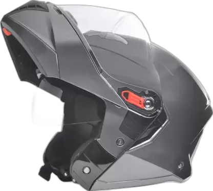 STUDDS Trooper Matt Gun Grey Fu Flip Up Helmet