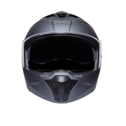 STUDDS Trooper Matt Gun Grey Fu Flip Up Helmet