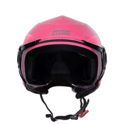 STUDDS Urban Dame Baby Pink Half Face Helmet