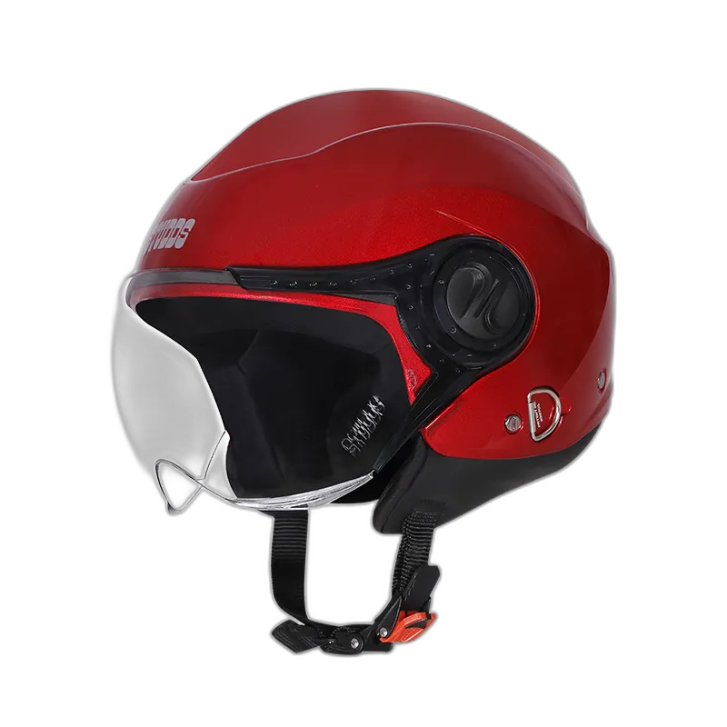STUDDS Urban Dame Cherry Red Half Face Helmet