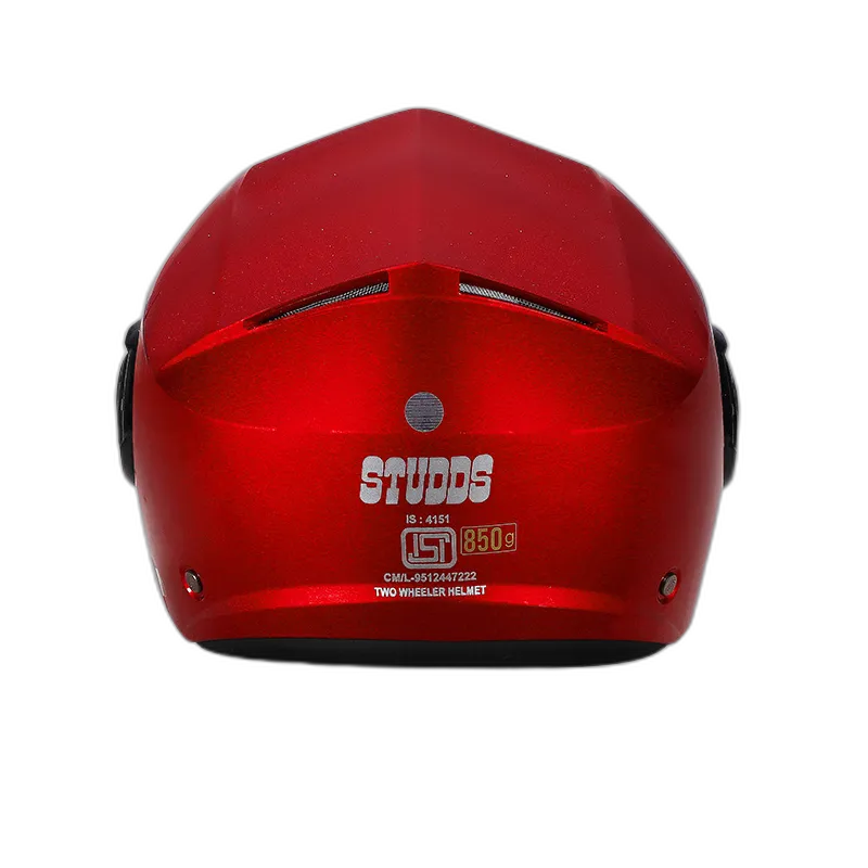 STUDDS Urban Dame Cherry Red Half Face Helmet