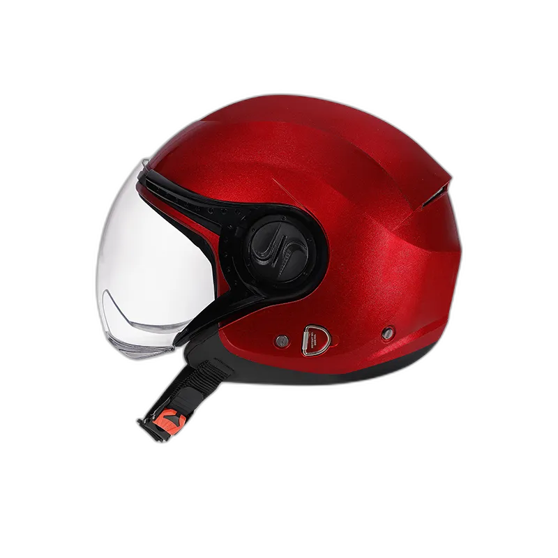 STUDDS Urban Dame Cherry Red Half Face Helmet