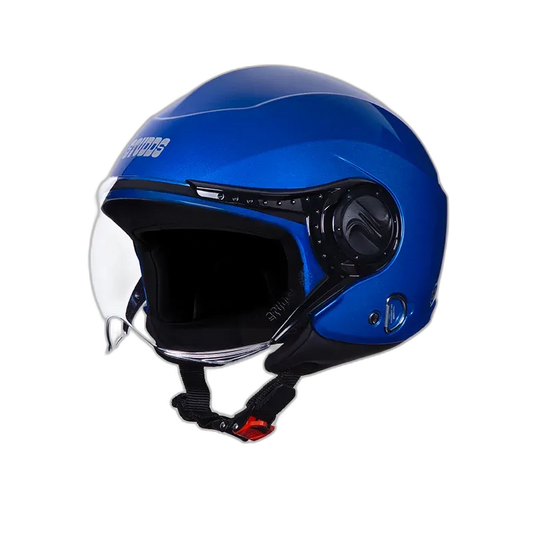 STUDDS Urban Dame Flame Blue Half Face Helmet