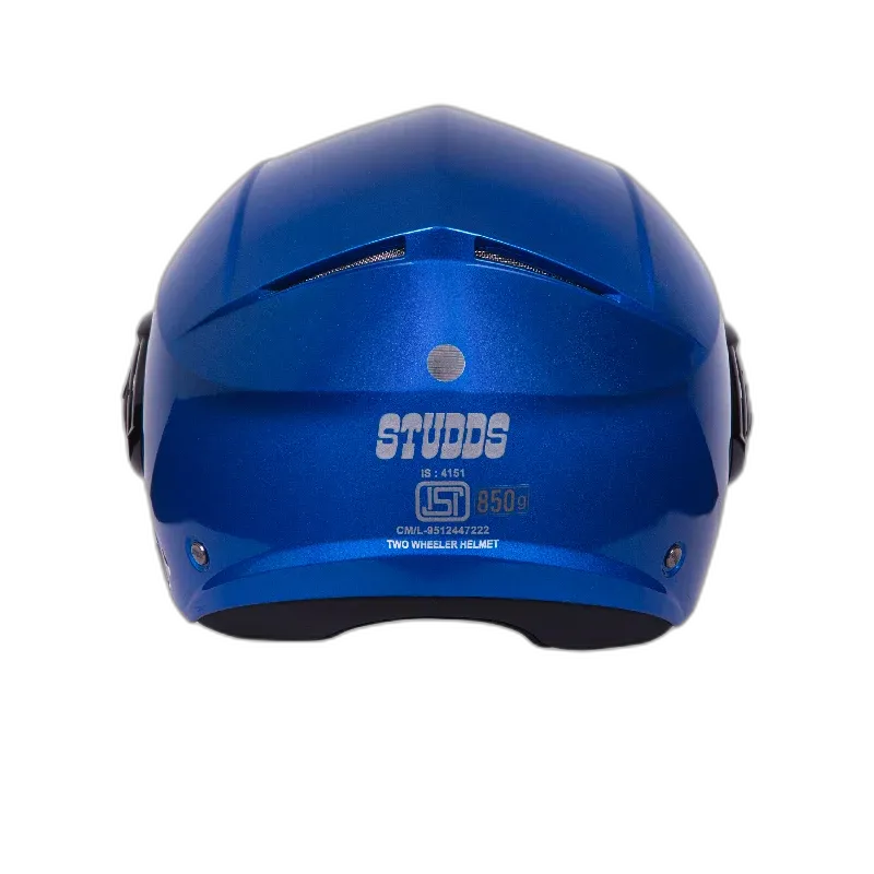 STUDDS Urban Dame Flame Blue Half Face Helmet