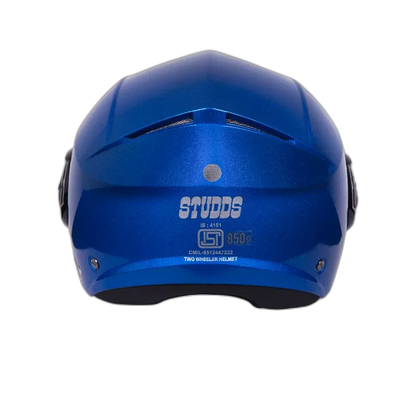 STUDDS Urban Dame Flame Blue Half Face Helmet