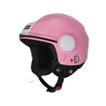 STUDDS Urban Pink With White Strip Half Face Helmet