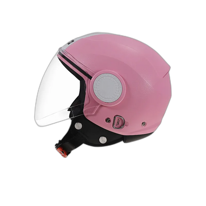 STUDDS Urban Pink With White Strip Half Face Helmet