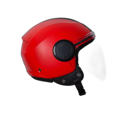 STUDDS Urban Red Black Half Face Helmet