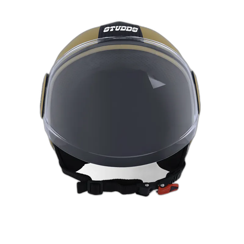 STUDDS Urban Super Black Half Face Helmet