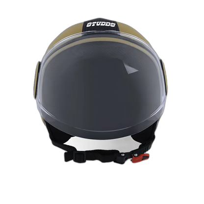 STUDDS Urban Super Black Half Face Helmet