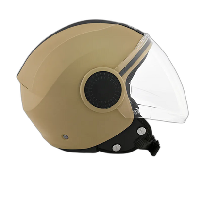 STUDDS Urban Super Black Half Face Helmet