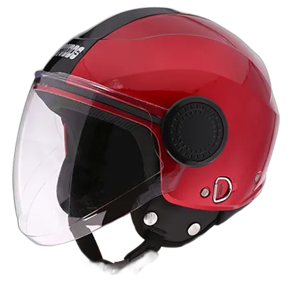 STUDDS Urban Super Cherry Red Half Face Helmet