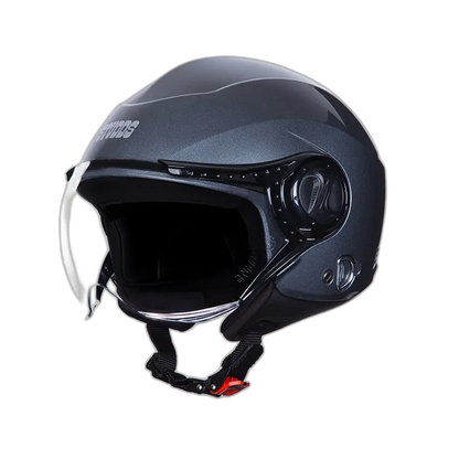 STUDDS Urban Super D1 Gun Grey Half Face Helmet