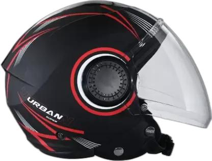 STUDDS Urban Super D1 Matt Black N2 Half Face Helmet