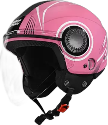 STUDDS Urban Super D1 Matt Pink N6 Half Face Helmet