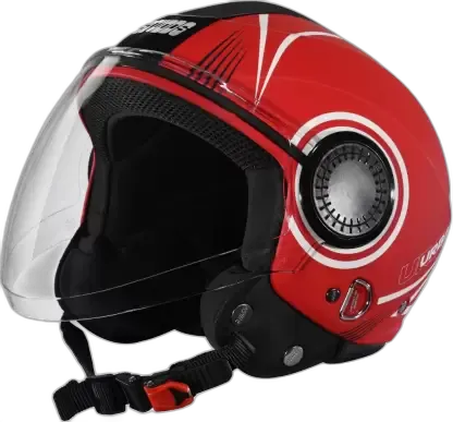 STUDDS Urban Super D1 Matt Red N6 Half Face Helmet