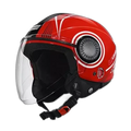 STUDDS Urban Super D1 Red White N Half Face Helmet