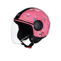 STUDDS Urban Super D2 Pink Flwr Half Face Helmet