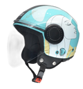 STUDDS Urban Super D3 Blue Yellow White N6 Half Face Helmet
