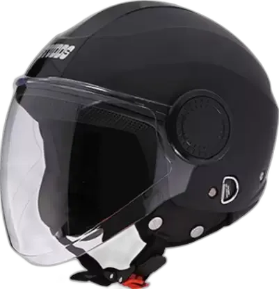 STUDDS Urban Super Matt Black Half Face Helmet