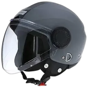 STUDDS Urban Super Matt Gun Grey Half Face Helmet