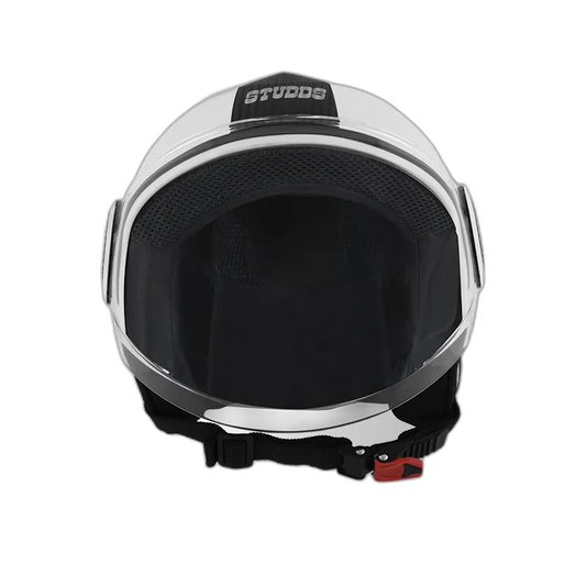STUDDS Urban Super White Half Face Helmet