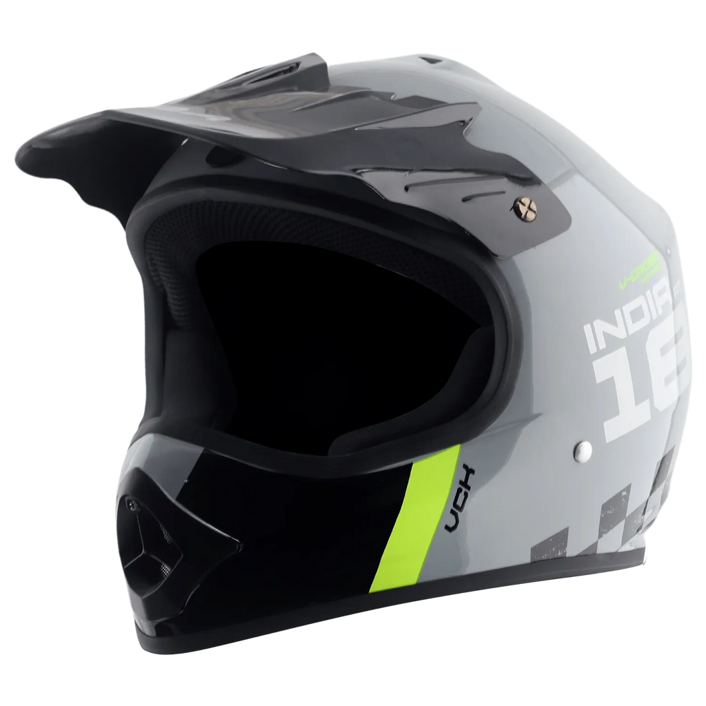 VEGA V Cross Dx F1 Grey Black Off Road Helmet