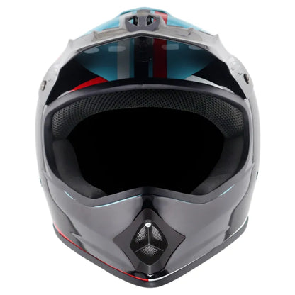 VEGA V Cross Dx Track Hex Blue Black Off Road Helmet