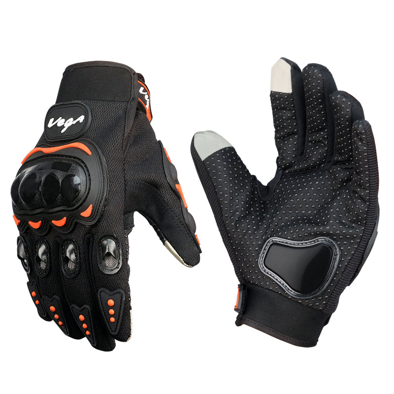 VEGA Vgl 21 Orange Gloves Riding Gears