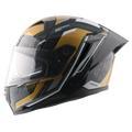 Vega Arrow Dv Dx Runner Black Gold Full Face Helmet