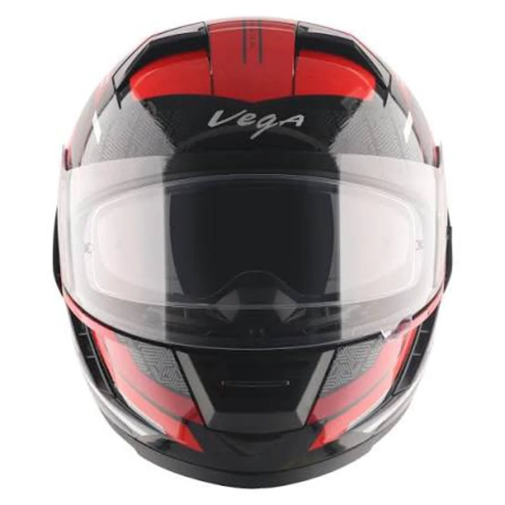 Vega Arrow Dv Dx Runner Black Red Full Face Helmet