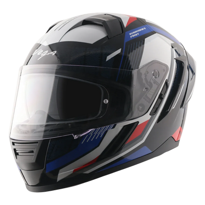 Vega Arrow Dx Runner Black Blue Red Full Face Helmet