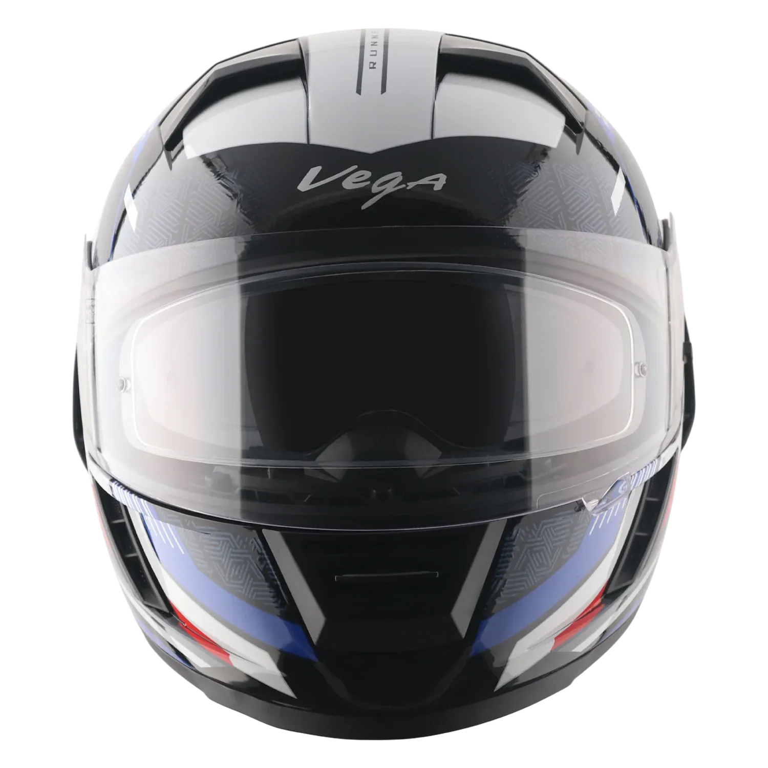 Vega Arrow Dx Runner Black Blue Red Full Face Helmet