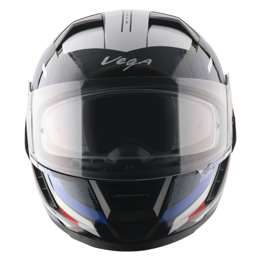 Vega Arrow Dx Runner Black Blue Red Full Face Helmet