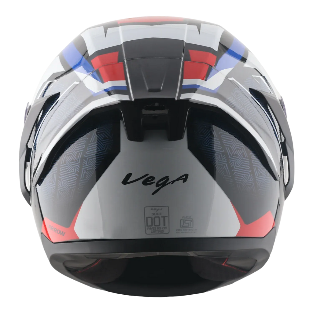 Vega Arrow Dx Runner Black Blue Red Full Face Helmet