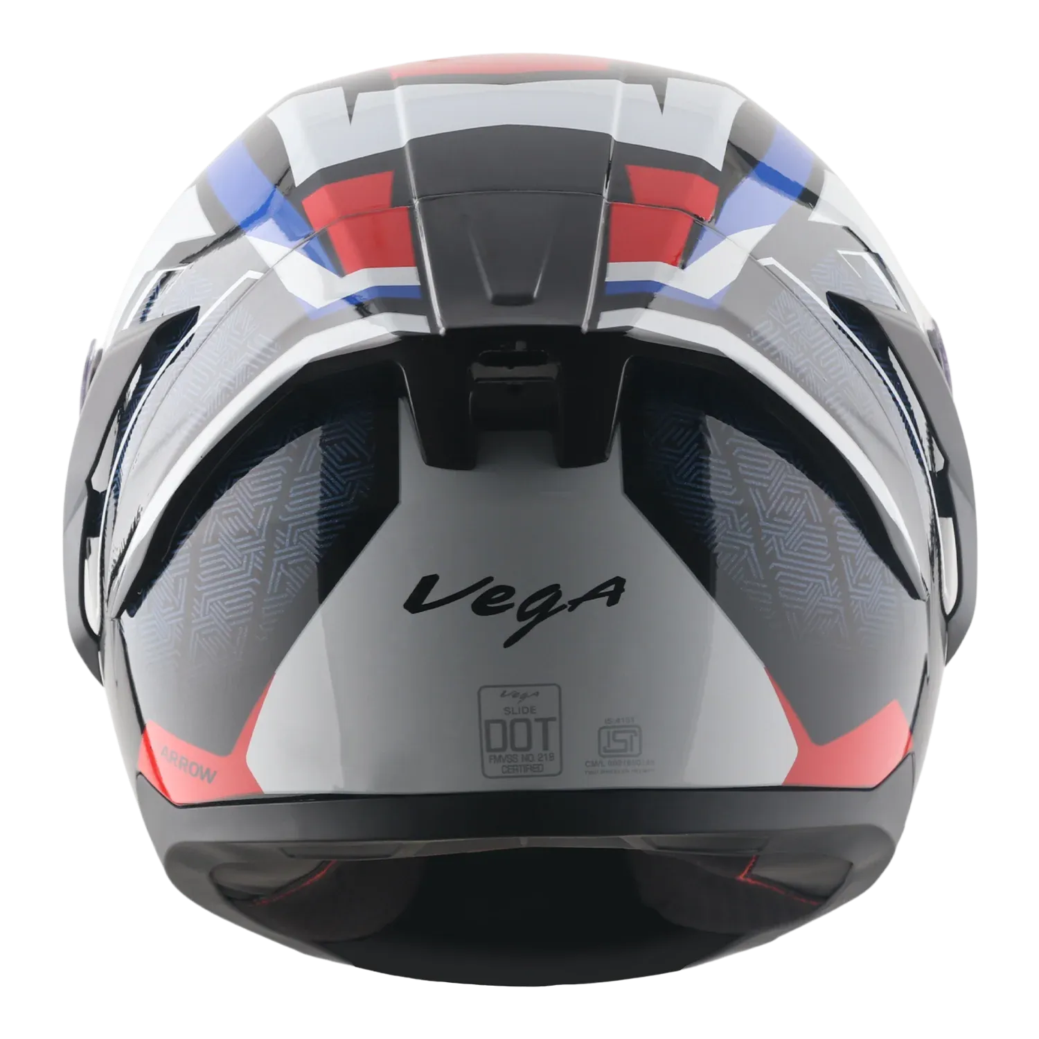 Vega Arrow Dx Runner Black Blue Red Full Face Helmet