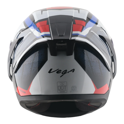 Vega Arrow Dx Runner Black Blue Red Full Face Helmet
