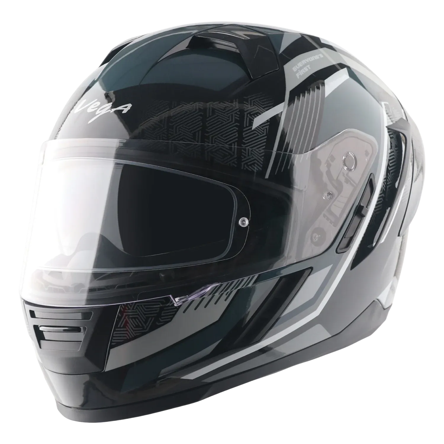 Vega Arrow Dx Runner Black Gray Full Face Helmet