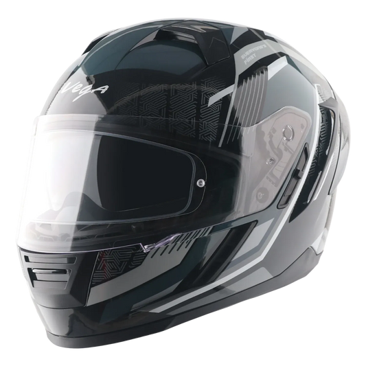 Vega Arrow Dx Runner Black Gray Full Face Helmet