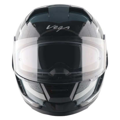 Vega Arrow Dx Runner Black Gray Full Face Helmet