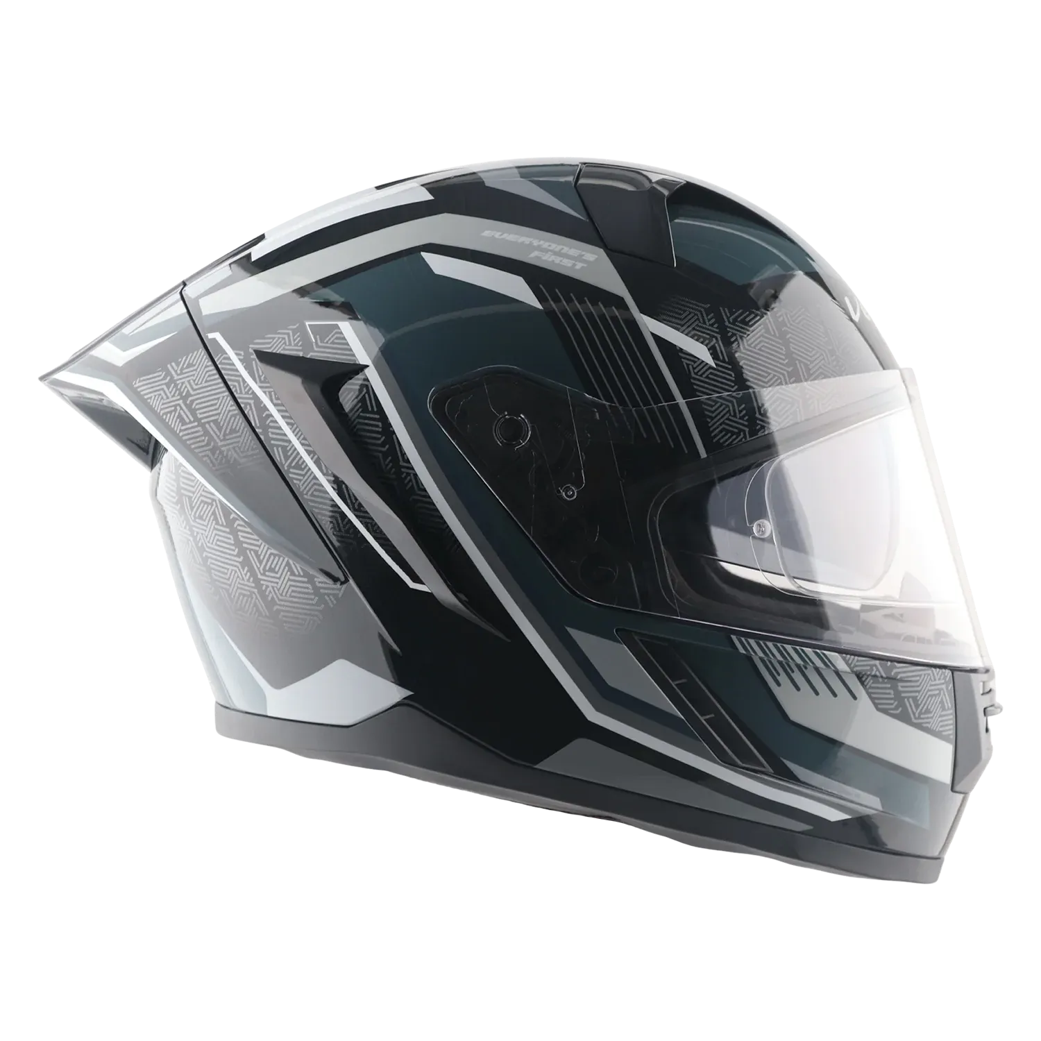 Vega Arrow Dx Runner Black Gray Full Face Helmet