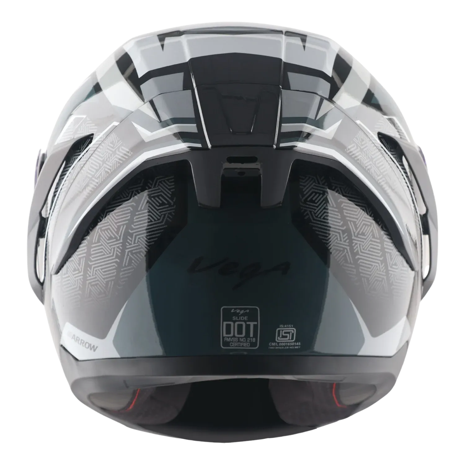 Vega Arrow Dx Runner Black Gray Full Face Helmet