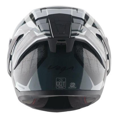 Vega Arrow Dx Runner Black Gray Full Face Helmet