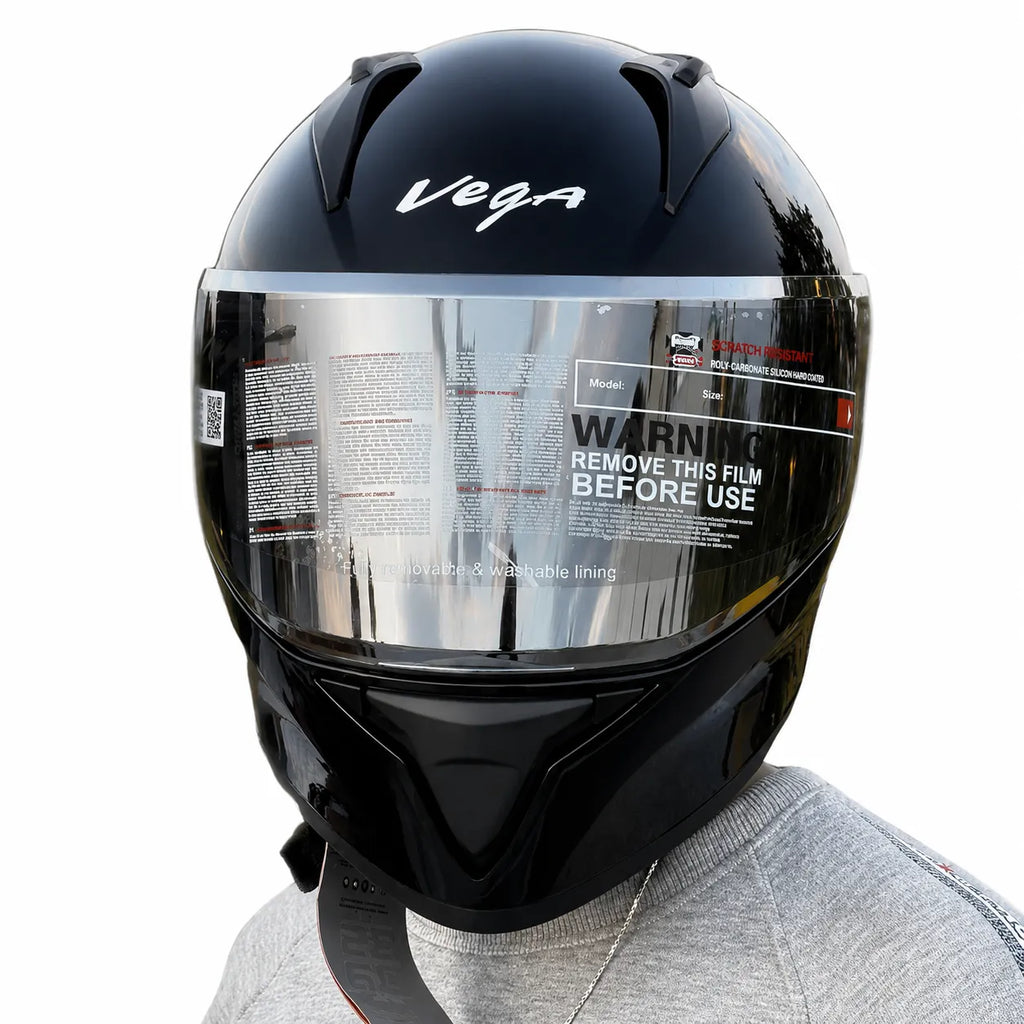 VEGA Bolt Black Full Face Helmet