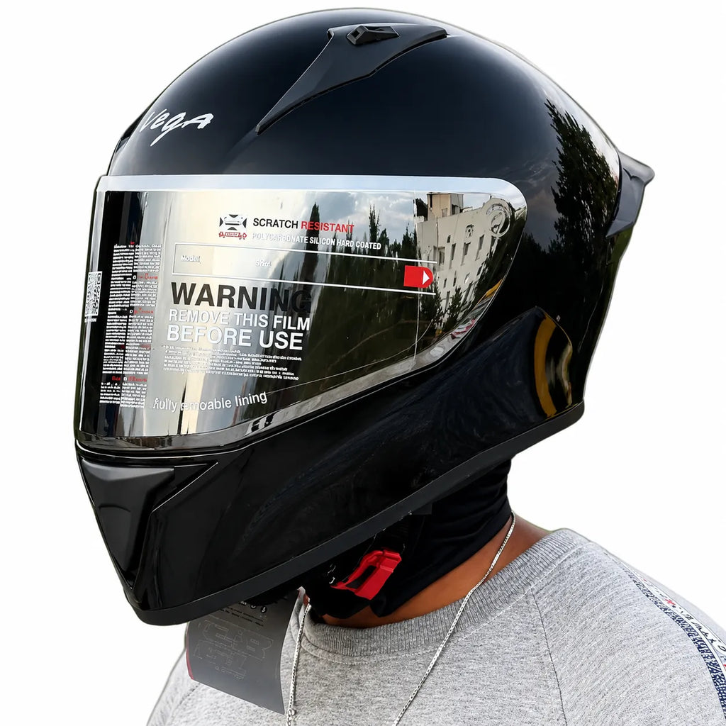 VEGA Bolt Black Full Face Helmet