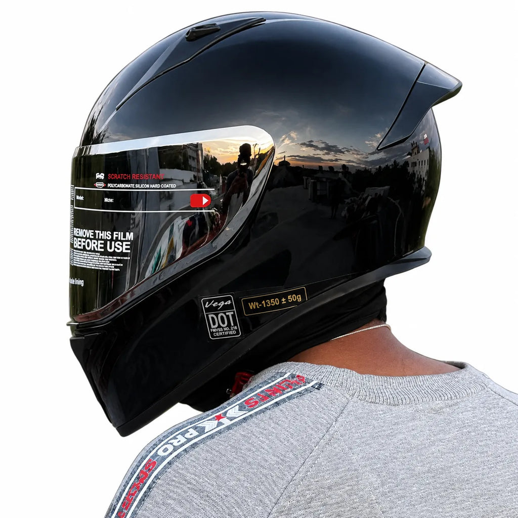 VEGA Bolt Black Full Face Helmet