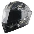 Vega Bolt Bull Black Gray Full Face Helmet
